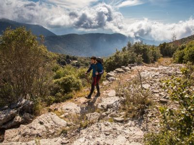 Ο Ορειβατικός Σύλλογος Λουτρακίου  στο μονοπάτι για την Αμπελιώνα.